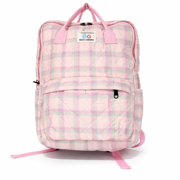 Pink Garden Cotton Backpack