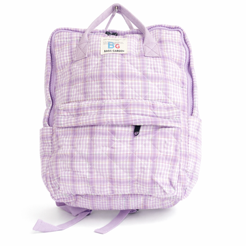 Purple Garden Cotton Backpack