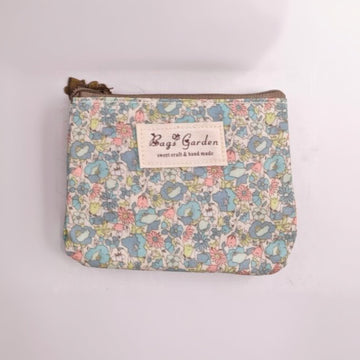 Blue Garden Spring Coin Purse